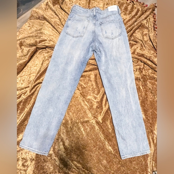 Express Light Blue Boyfriend Jeans - Picture 3 of 6